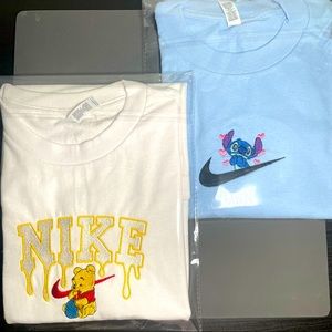 Pooh & stitch custom embroidered bundle - 2 pack